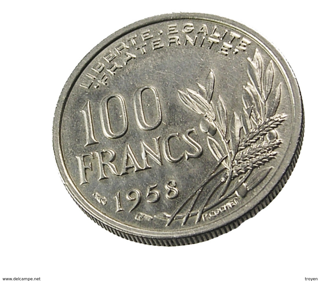 100 Francs   - Cochet - France - 1958 -  Cupro Nickel - TTB - Andere & Zonder Classificatie