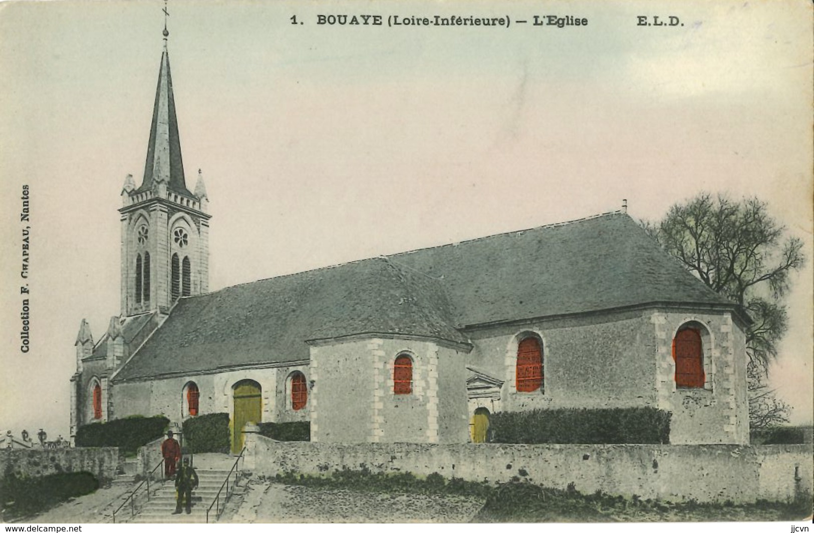 44 - Bouaye - L' Eglise (colorisée)  Rare - Bouaye