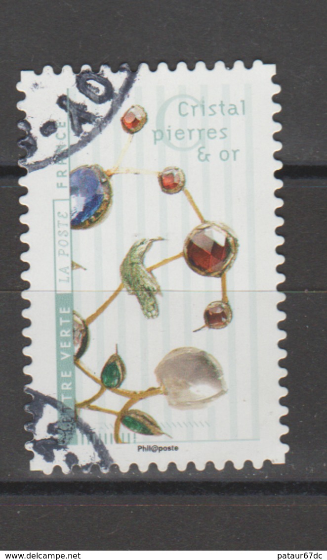 FRANCE / 2017 / Y&T N° AA 1410 : "Fleurs Et Métiers D'art" (Cristal, Pierres & Or) - Choisi - Cachet Rond - Autres & Non Classés