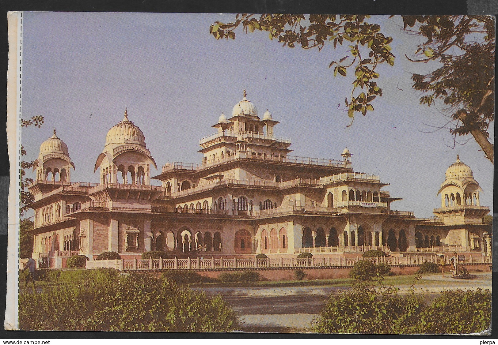 INDIA  - JAIPUR - MUSEO ALBERT HALL - FORMATO GRANDE 16X11 - VIAGGIATA 1985 - India