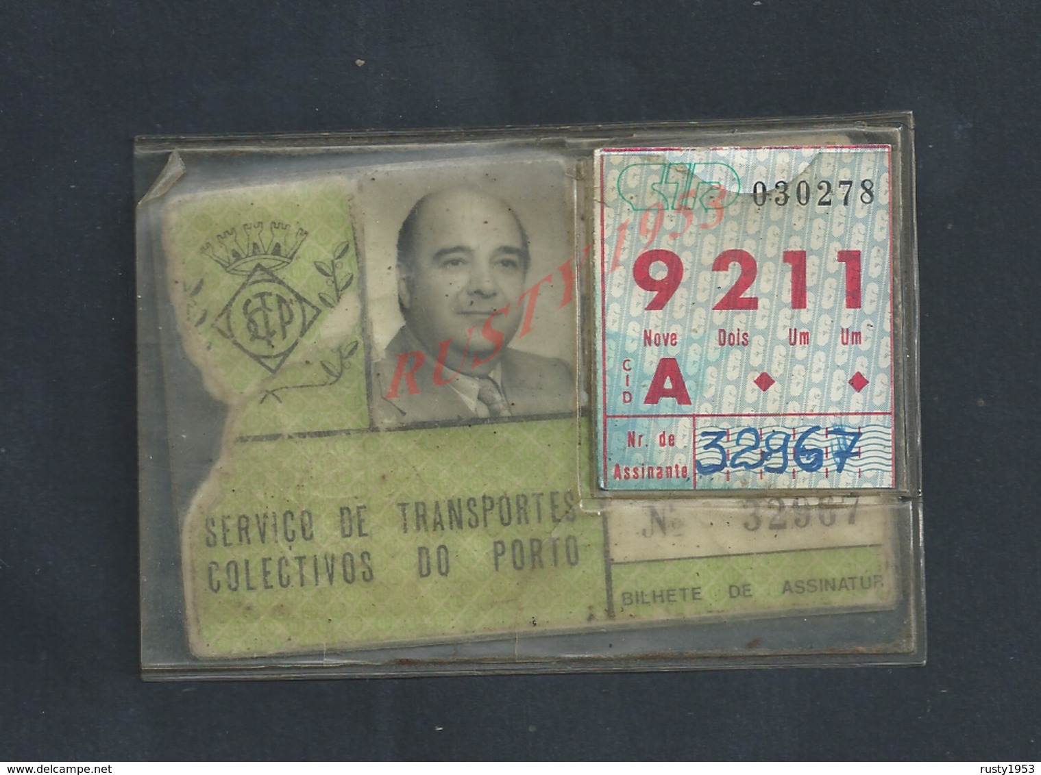 PORTUGAL ANCIENNE CARTE SERVICE DES TRANSPORT DE PORTO : - Europe