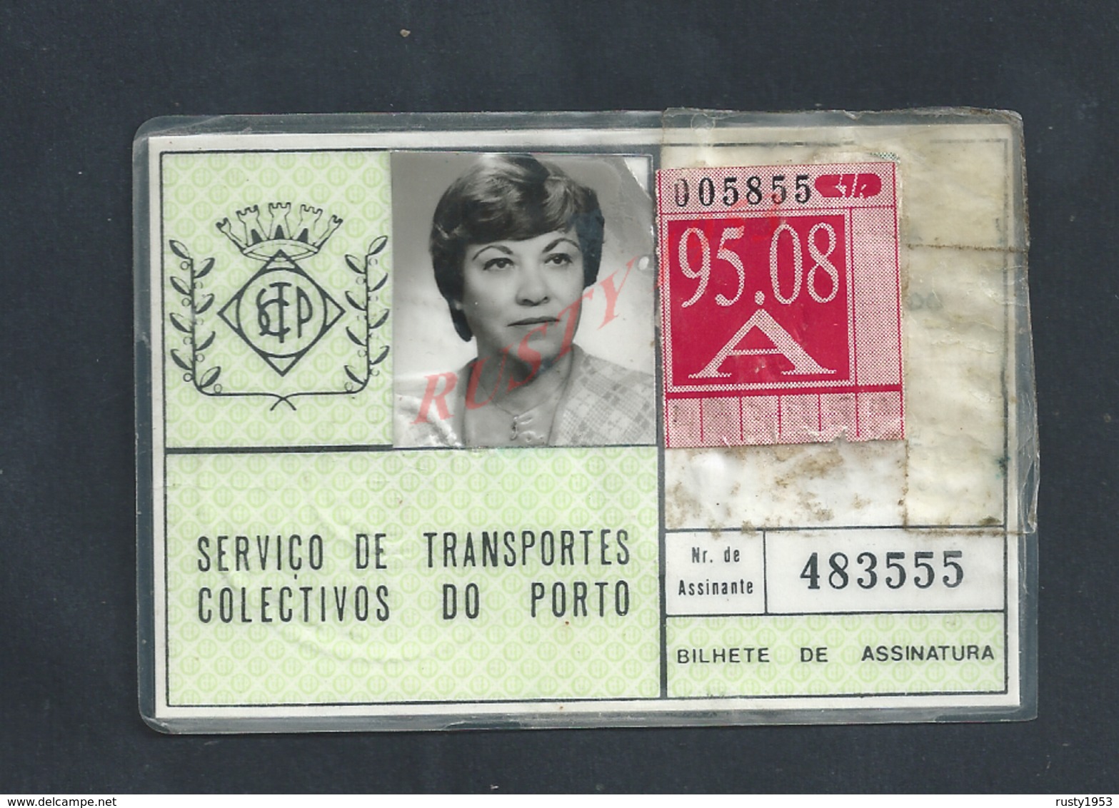 PORTUGAL ANCIENNE CARTE SERVICE DES TRANSPORT DE PORTO : - Europe