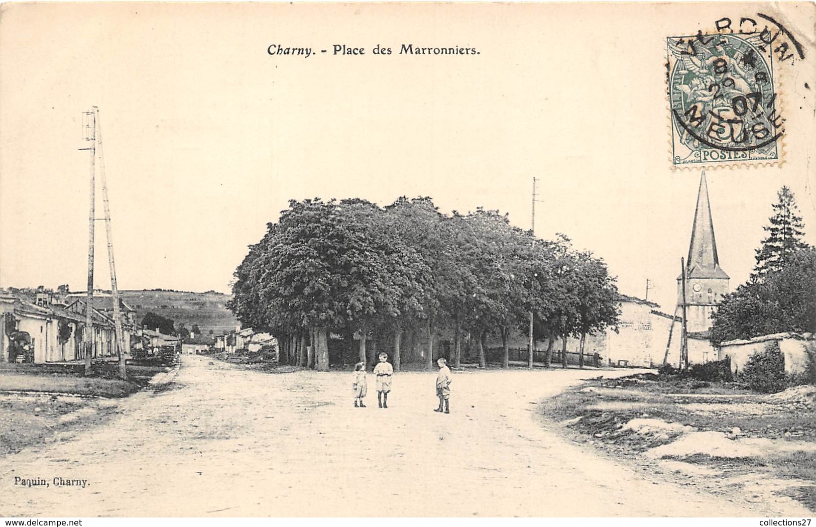 89-CHARNY- PLACE DES MARRONNIERS - Charny