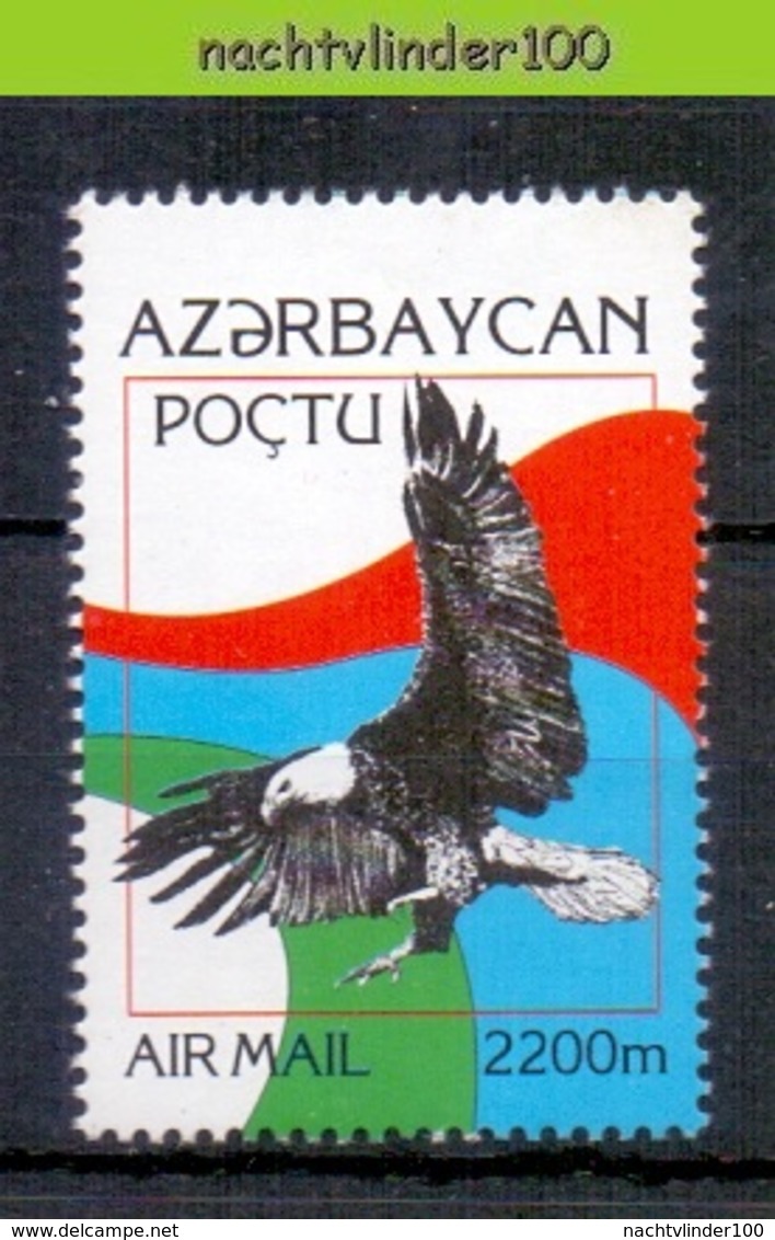 Nev052 FAUNA ROOFVOGELS ADELAAR EAGLE BIRDS OF PREY GREIFVÖGEL RAUBVÖGEL AVES OISEAUX AZERBAYCAN 1995 PF/MNH - Eagles & Birds Of Prey