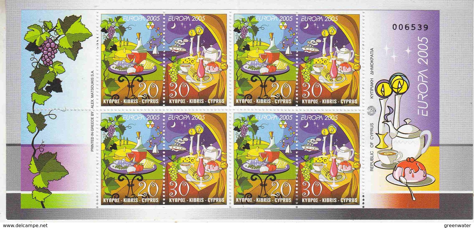 Europa Cept 2005 Cyprus Booklet ** Mnh (F7615) - 2005