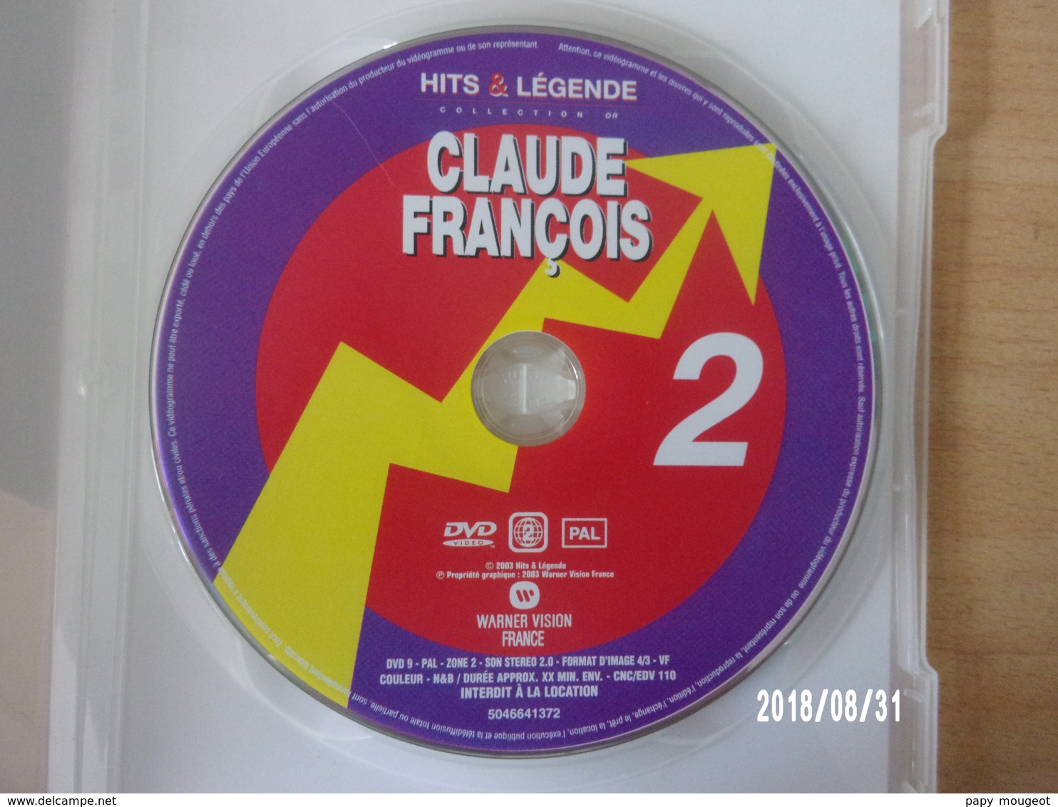 Claude François Hits & Légende Vol.2 - DVD Musicales