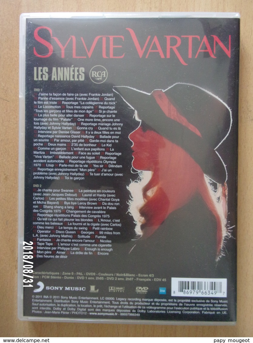 Sylvie Vartan Les Années RCA 2011 - DVD Musicaux