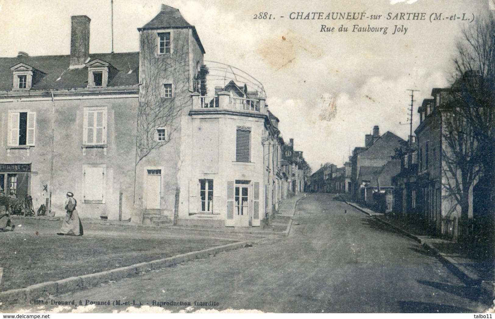 49 - Chateauneuf Sur Sarthe - Rue Du Faubourg Joly - Chateauneuf Sur Sarthe