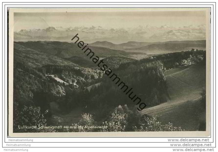 Schopfheim - Schweigmatt - Alpenaussicht - Foto-AK - Schopfheim