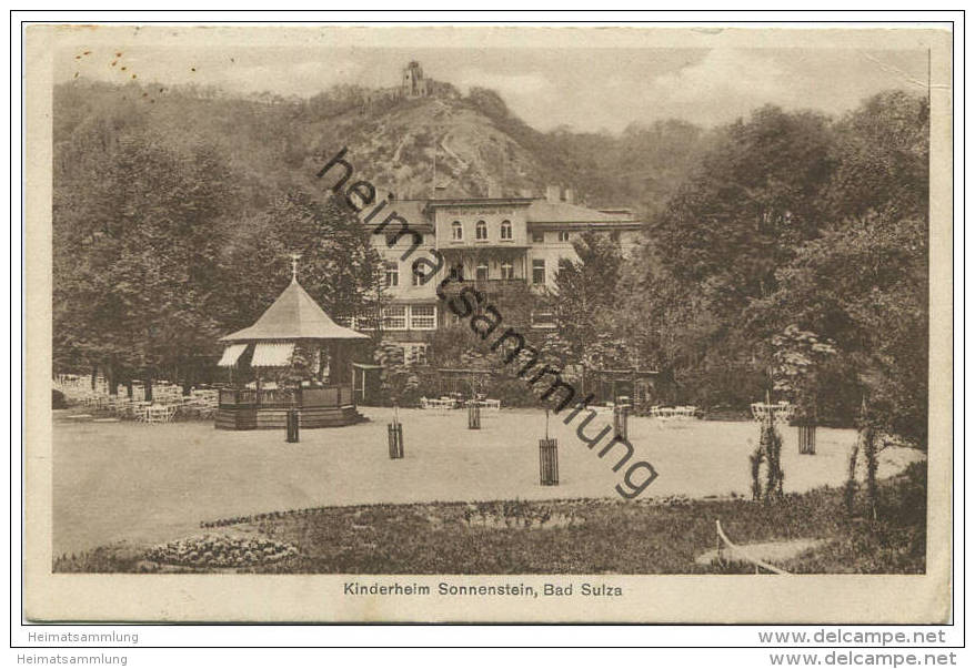 Bad Sulza - Kinderheim Sonnenschein - Bahnpost Berlin Eisenach Zug 869 Gel. 1928 - Bad Sulza