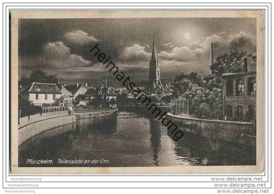 Pforzheim - Teilansicht An Der Enz - Nacht - Pforzheim