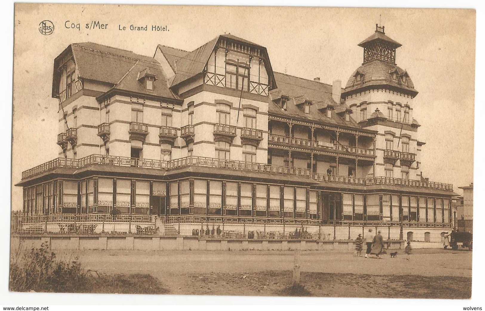 De Haan A/Zee Hotel Restaurant Oude Postkaart Le Coq Le Grand Hôtel Carte Postale Ancienne 1925 - De Haan