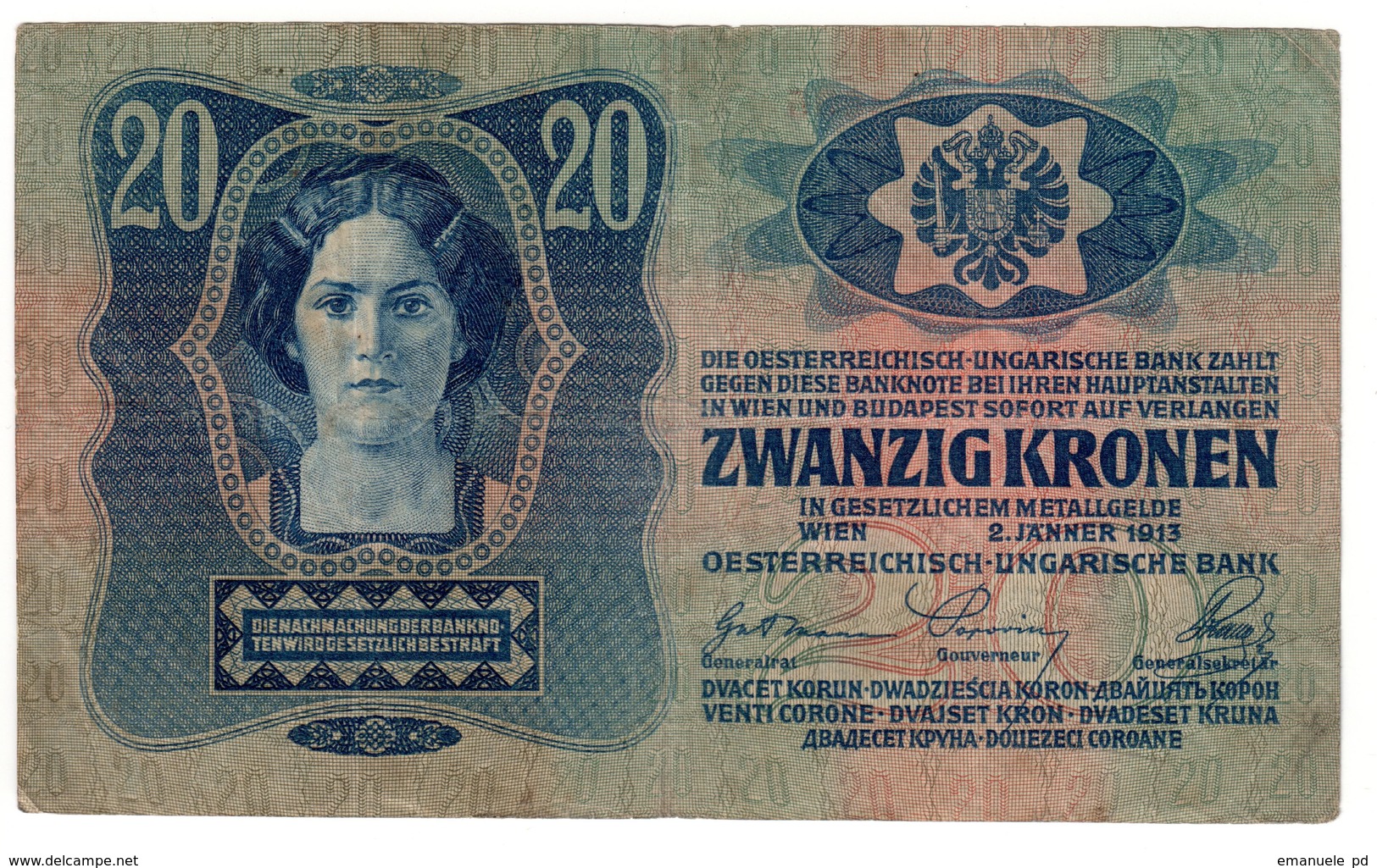 Austria 20 Kronen 1913 - Austria