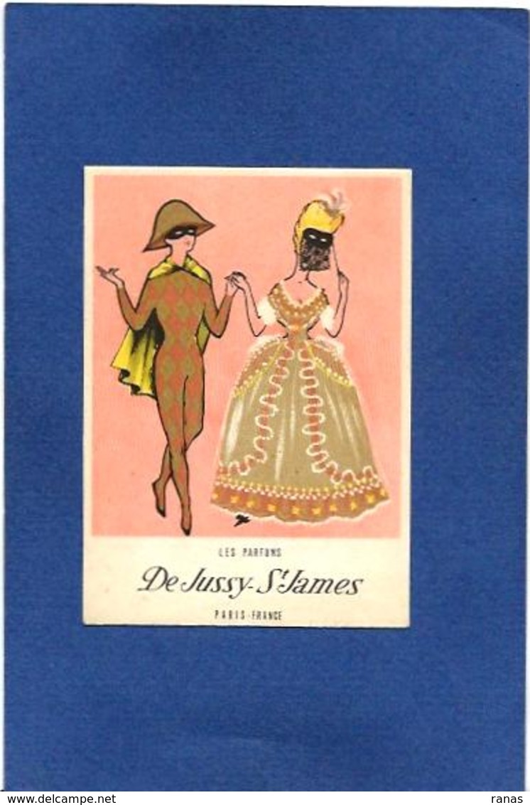 Carte Parfumée Parfum Publicité Publicitaire De Jussy Saint James 8,5 X 6 - Antiquariat (bis 1960)