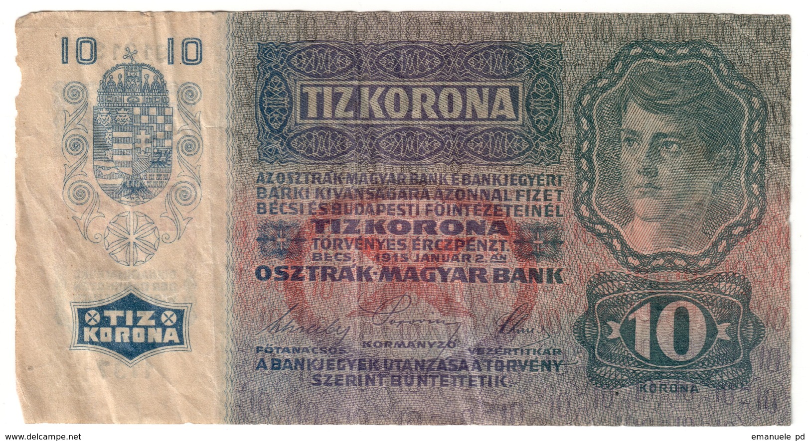 Austria 10 Kronen 1915 - Austria