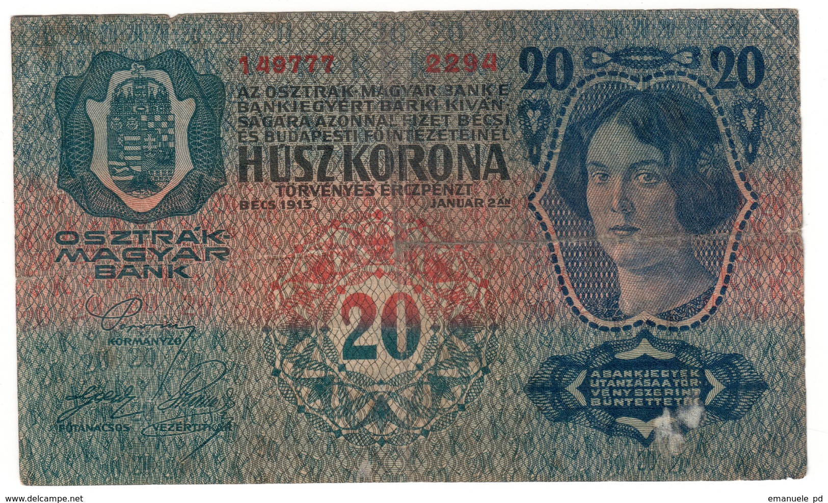 Austria 20 Kronen 1913 - Austria