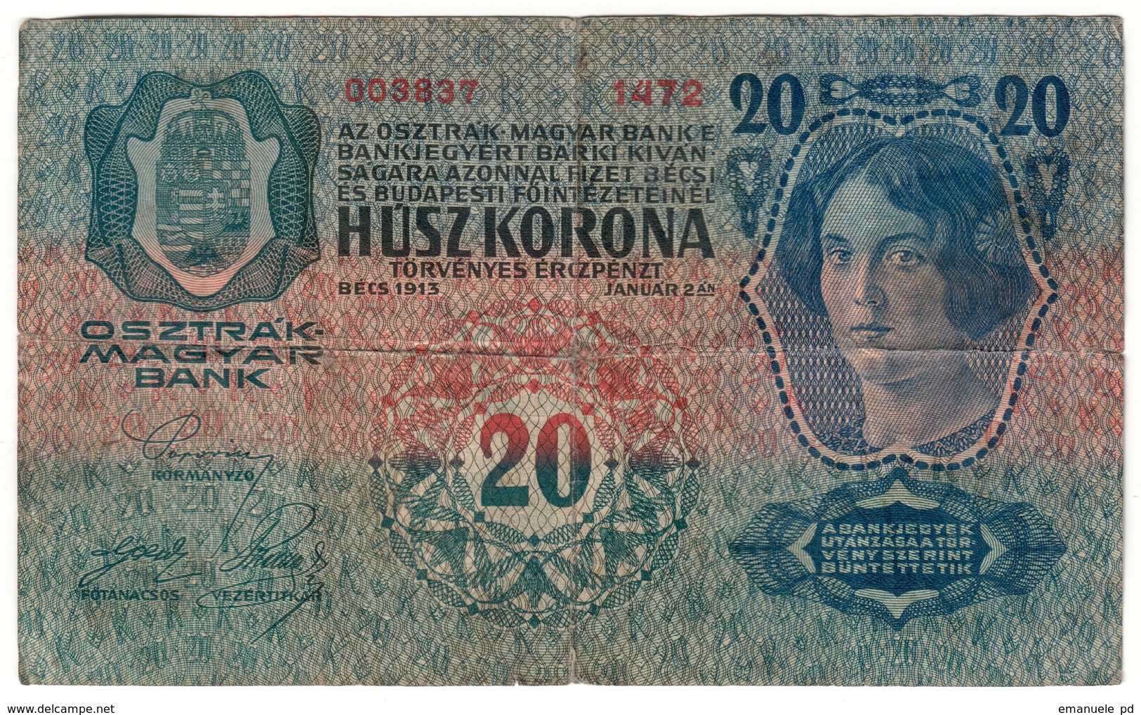 Austria 20 Kronen 1913 - Austria