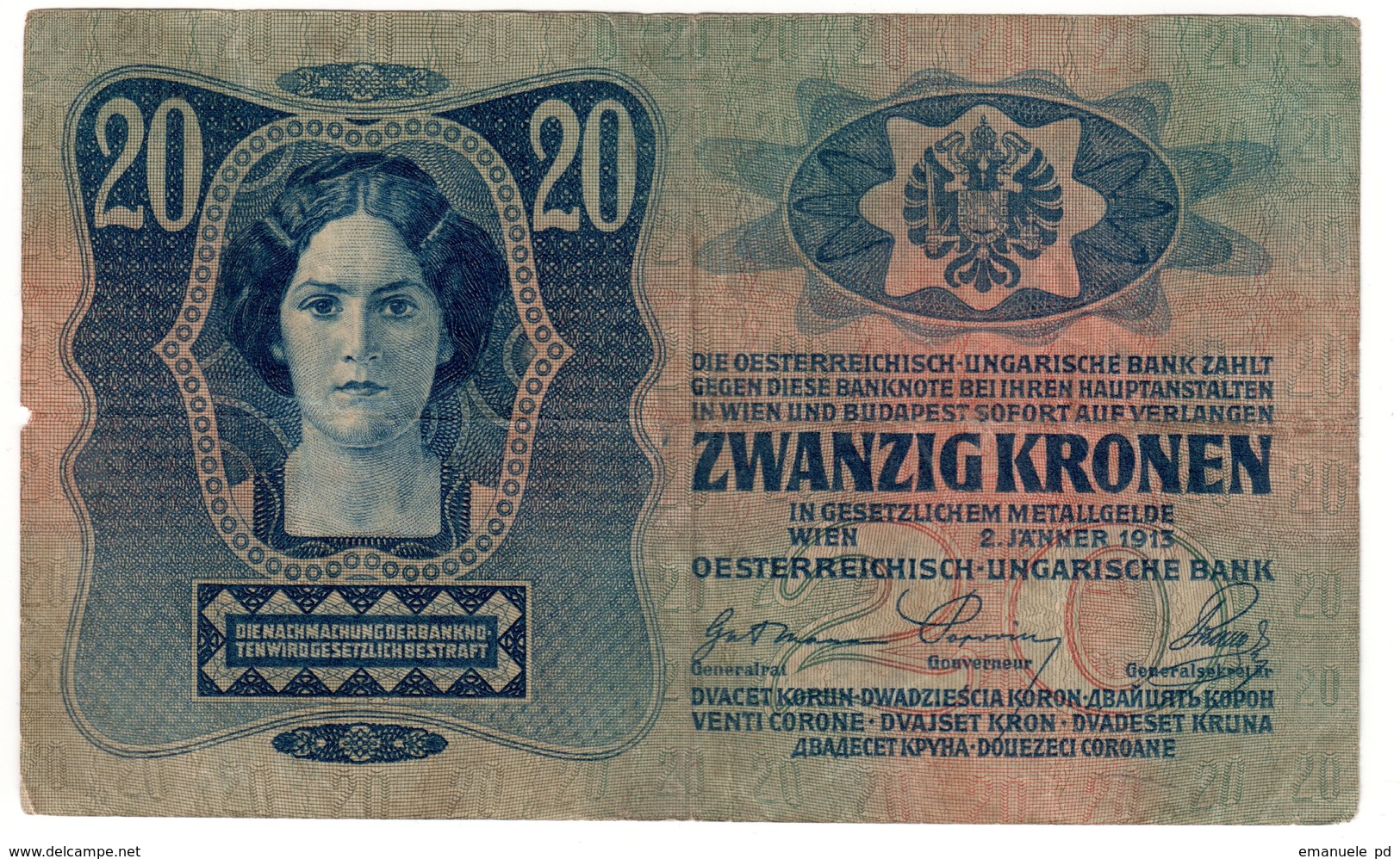 Austria 20 Kronen 1913 - Austria