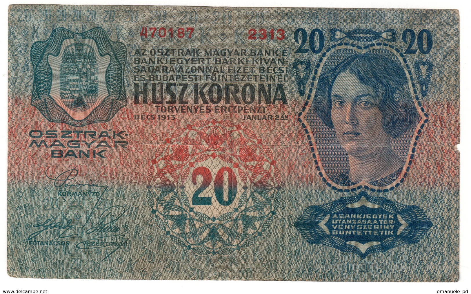 Austria 20 Kronen 1913 - Austria