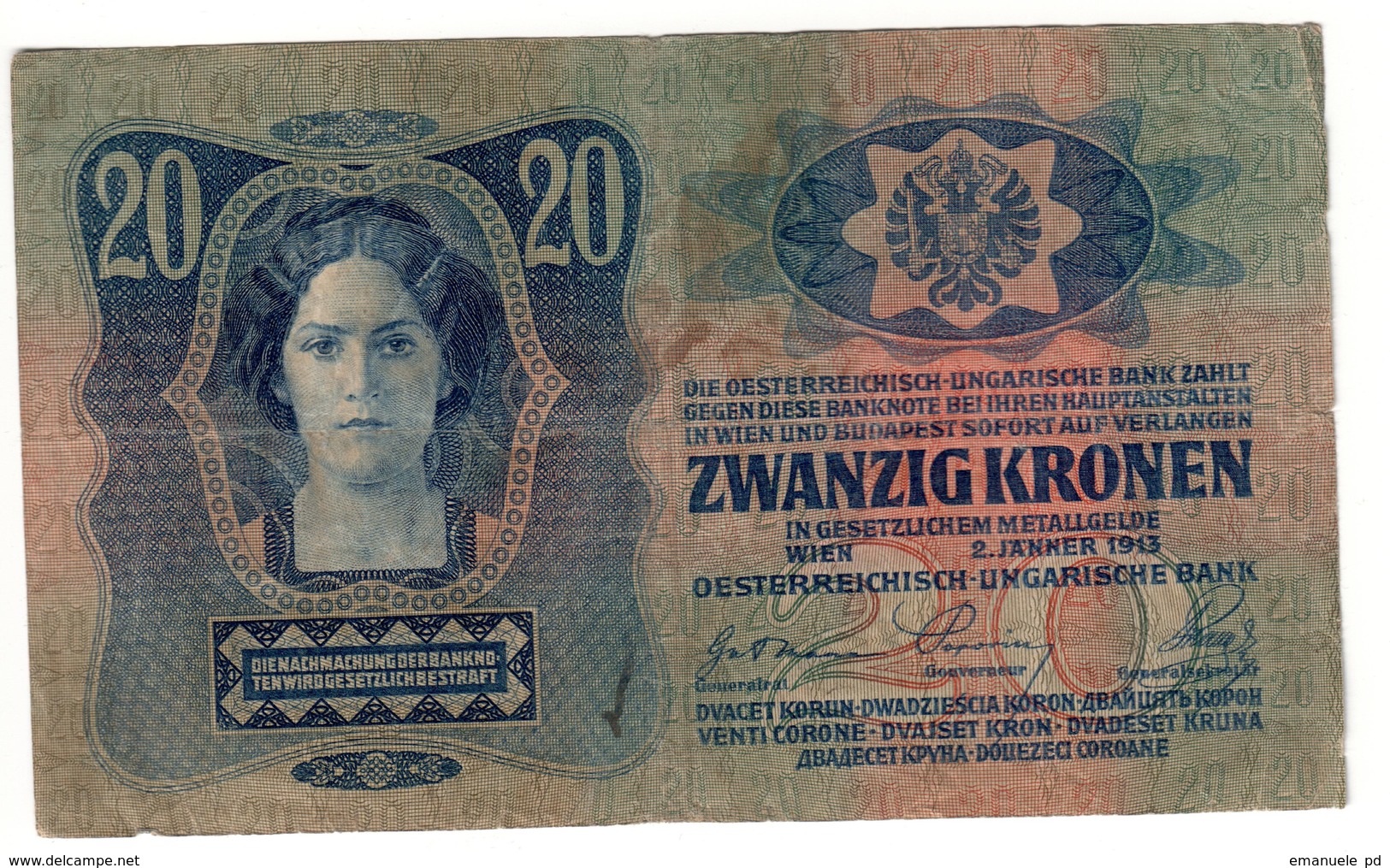 Austria 20 Kronen 1913 - Austria