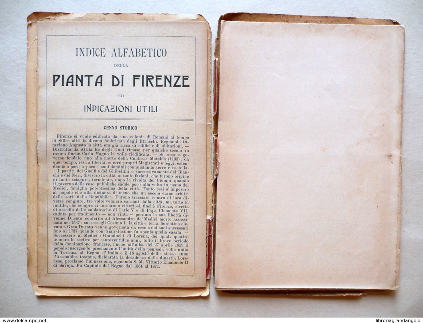 Pianta Di Firenze Disegnata Da G. Pelagatti Soc. Editrice Fiorentina Primo '900 - Altri & Non Classificati