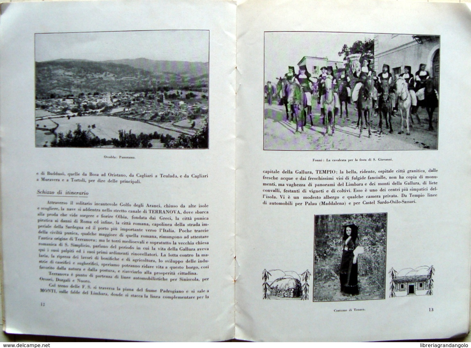 Brossura La Sardegna ENIT Anteguerra Alfieri & Lacroix Alinari - Ohne Zuordnung