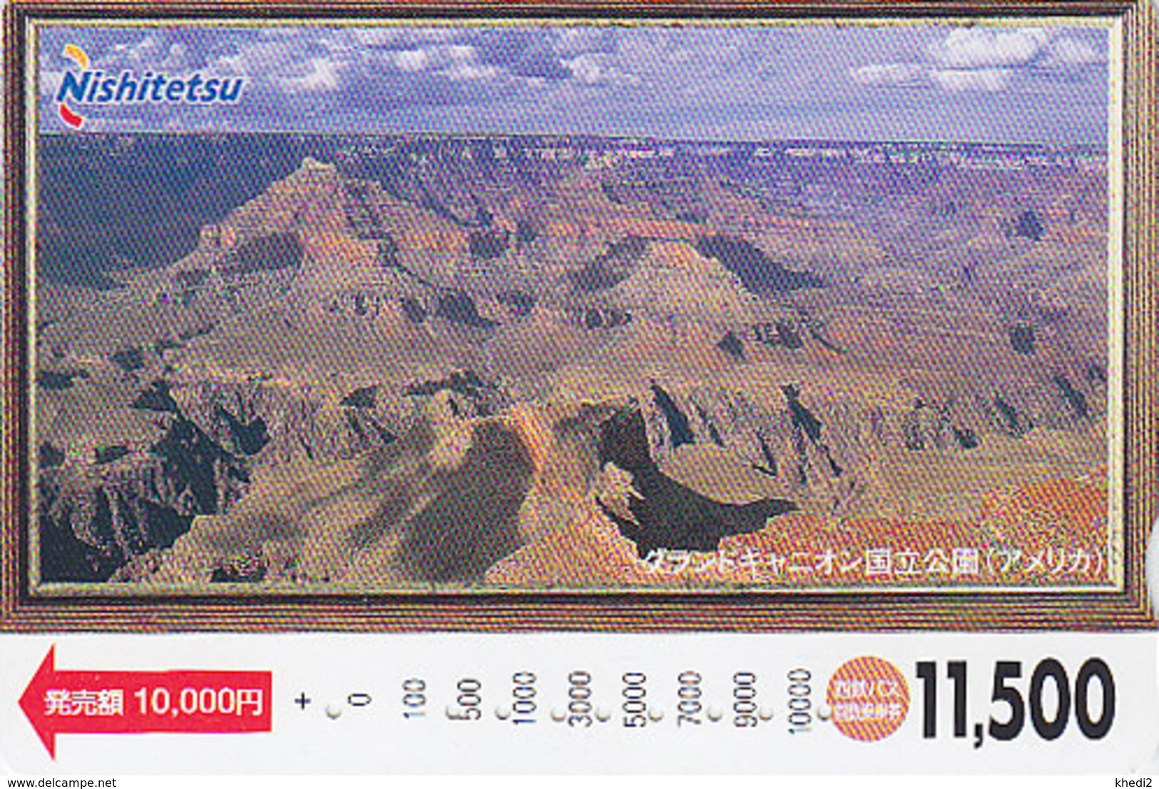 Carte Prépayée Japon - USA - COLORADO GRAND CANYON ARIZONA - Japan Prepaid Bus Card - Site 144 - Landschappen