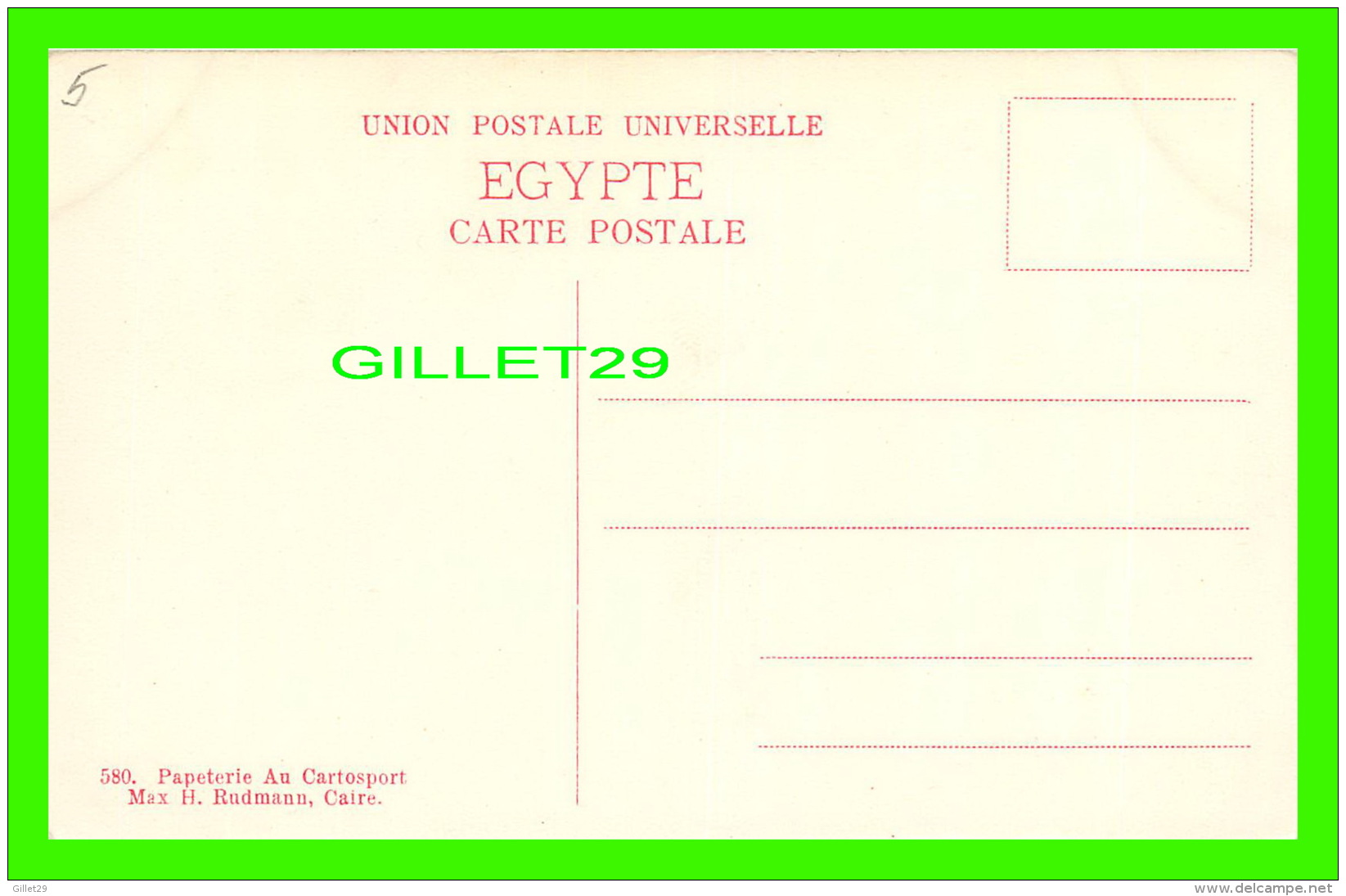 CAIRO, EGYPTE - THE THREE PYRAMIDS - 3/4 BACK - PAPETERIE AU CARTOSPORT - - Le Caire