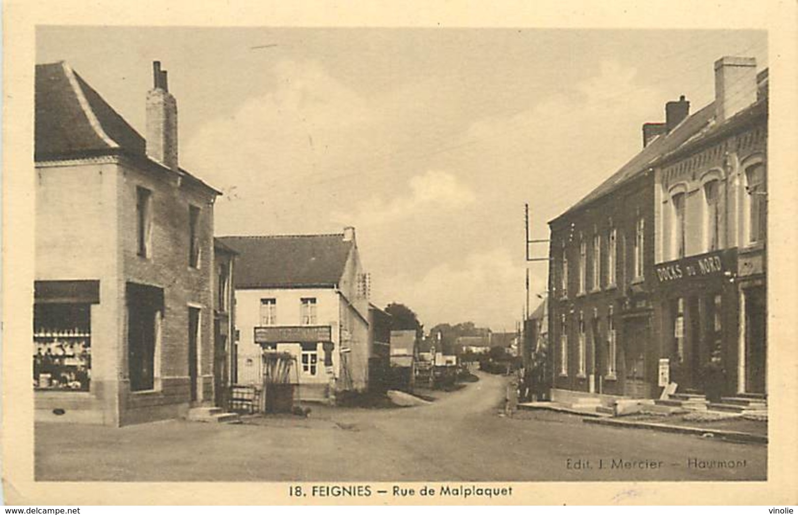 D-18-1818 : FEIGNIES. RUE DE MALPLAQUET. - Feignies