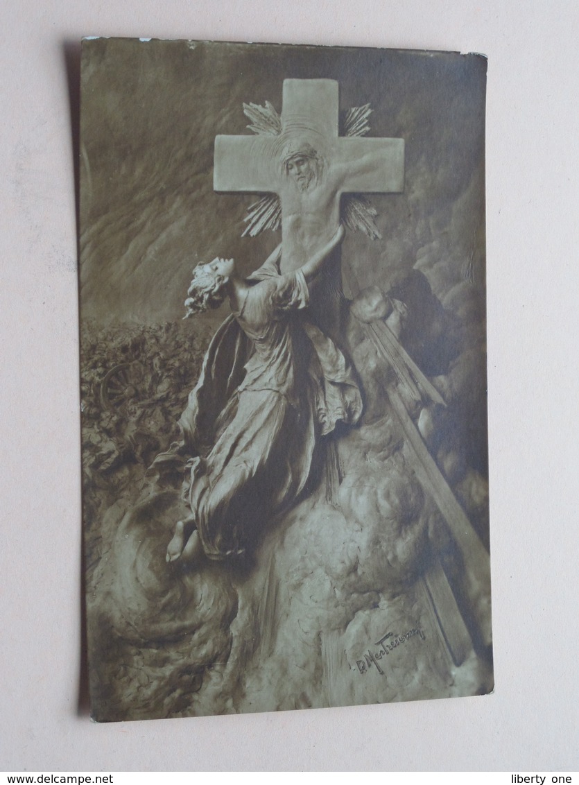 Kruis / Cross JEZUS / JESUS ( Mastroianni / A. Traldi ) Anno 1919 ( Voir Photo ) 2 PK / CP ! - Monuments