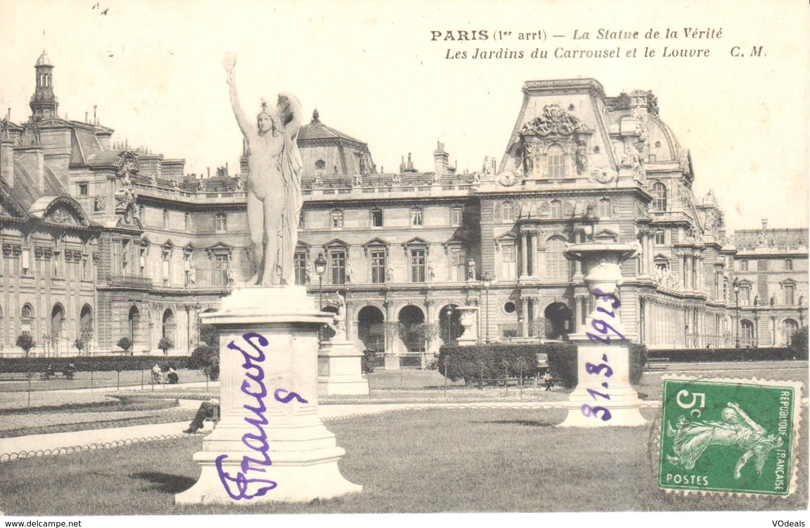 (75) Paris - Paris - La Statue De La Vérité - Estatuas