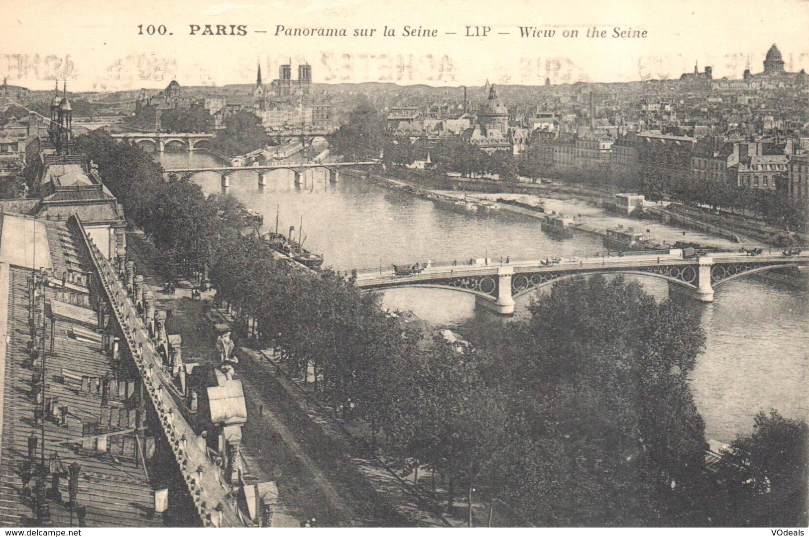 (75) Paris - Paris - Panorama Sur La Seine - La Seine Et Ses Bords