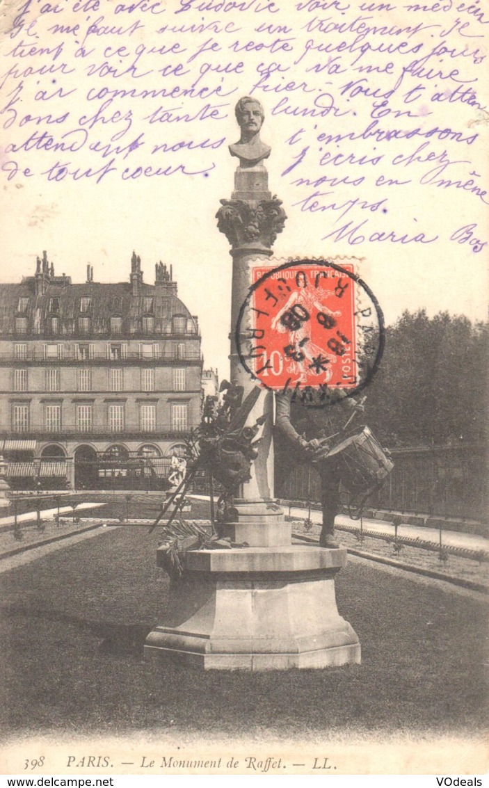 (75) Paris - Paris - Le Monument De Raffet - Statue