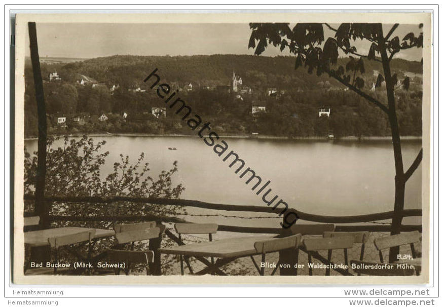 Bad Buckow - Blick Von Der Waldschänke - Foto-AK - Buckow