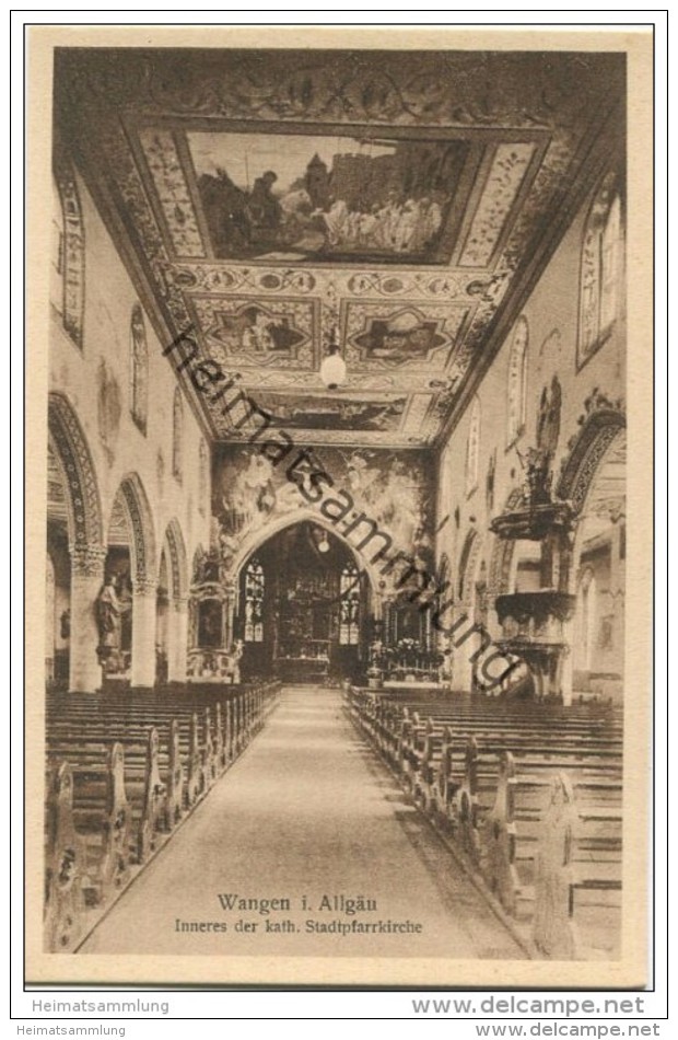 Wangen Im Allgäu - Inneres Der Katholischen Stadtpfarrkirche - Verlag Anton Zeiff Wangen - Wangen I. Allg.