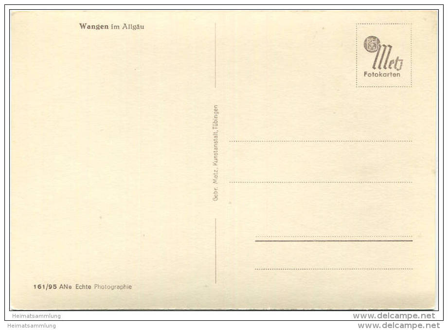 Wangen Im Allgäu - Foto-AK Grossformat 40er Jahre - Verlag Gebr. Metz Tübingen - Leutkirch I. Allg.