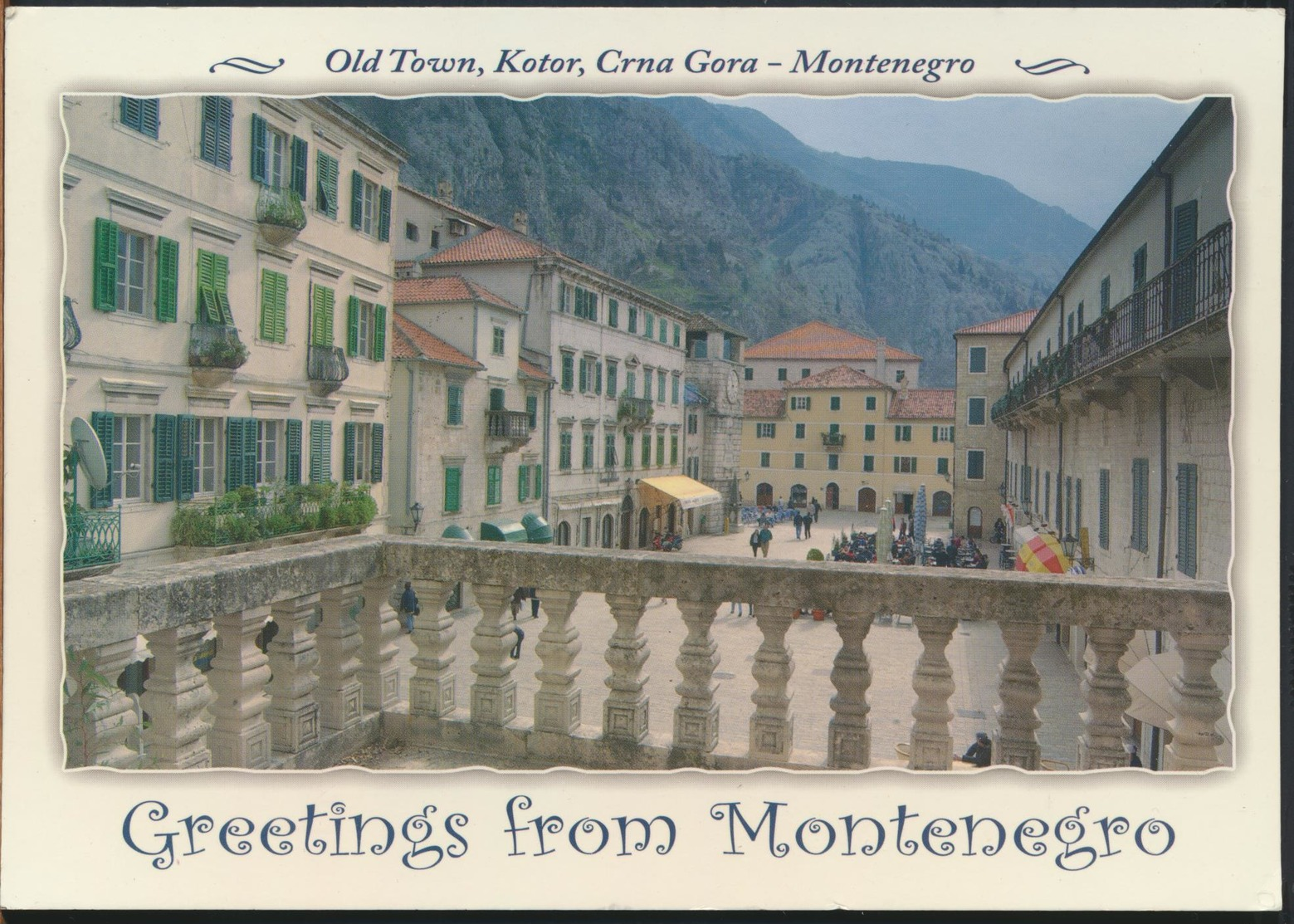 °°° GF529 - GREETINGS FROM MONTENEGRO - With Stamps °°° - Montenegro
