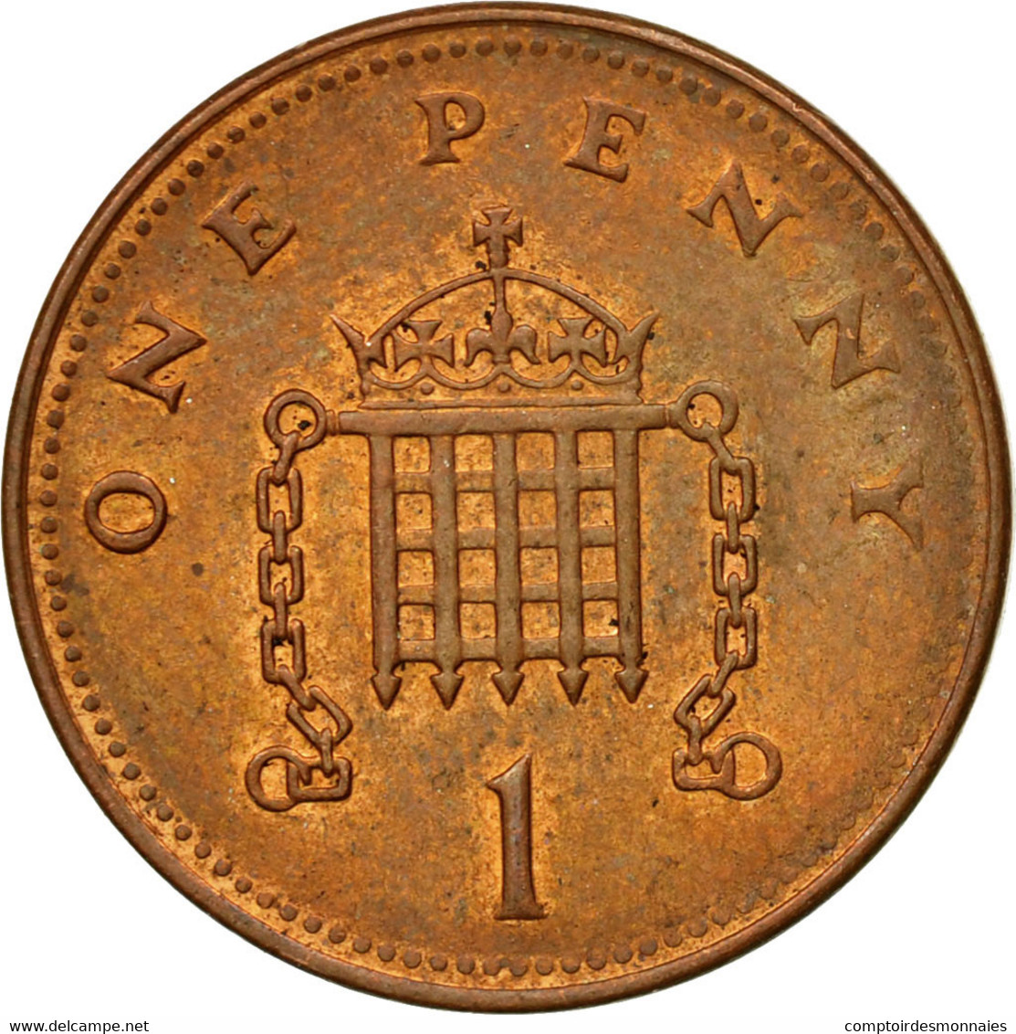 Monnaie, Grande-Bretagne, Elizabeth II, Penny, 2007, TTB, Copper Plated Steel - 1 Penny & 1 New Penny