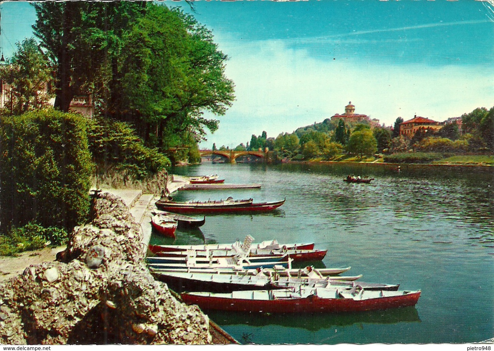 Torino (Piemonte) Imbarcadero, Barche Ormeggiate Sul Fiume Po, Po River - Educazione, Scuole E Università