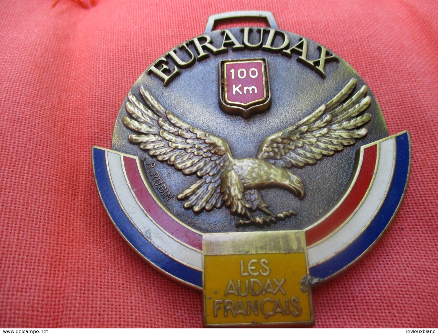 Médaille De Sport/Cyclisme/ EURAUDAX/ 100 KM/ Aigle Volant/ Les Audax Français/1987    SPO287 - Cycling