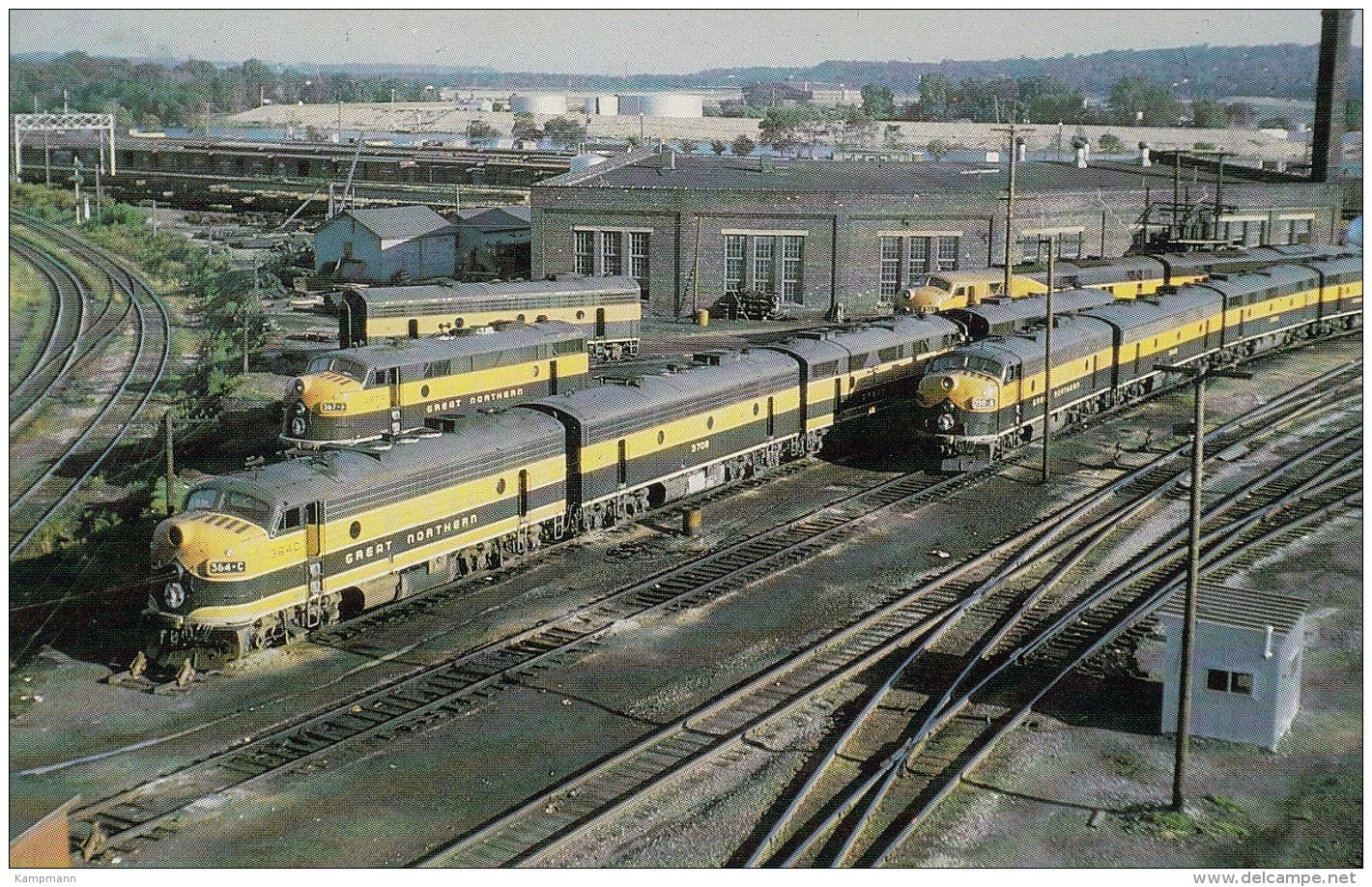 Alkos Der Great Northern Im Lok Terminal,St. Paul,Minnesota,ungelaufen - Trains