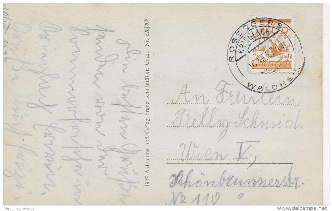 AK 0020  Alpl - Rosegger&acute;s Waldheimat ( Waldschule ) / Verlag Knollmüller Um 1927 - Krieglach