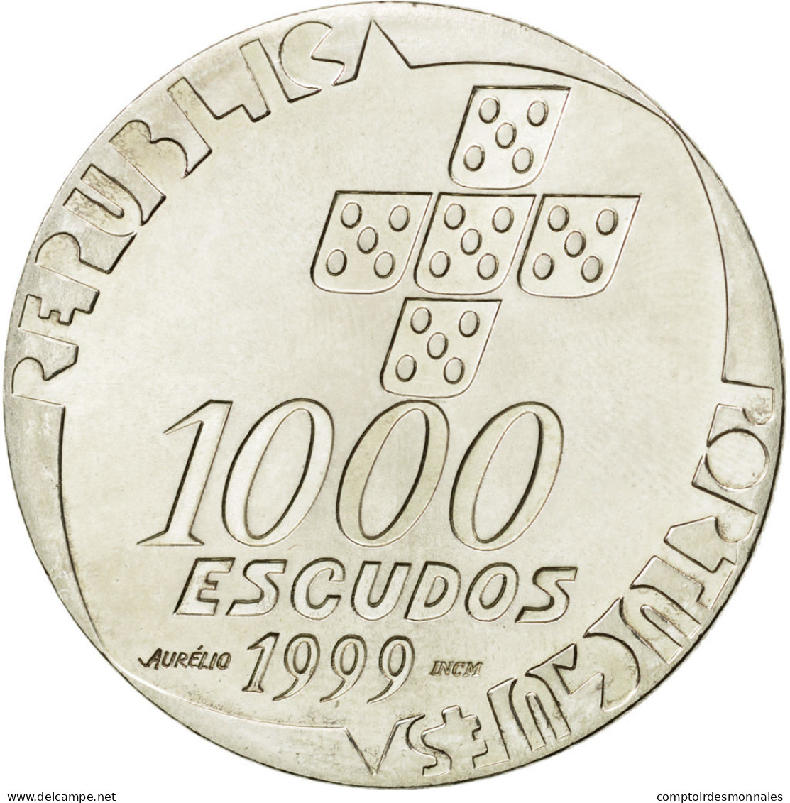 Monnaie, Portugal, 1000 Escudos, 1999, SPL, Argent, KM:715 - Portugal