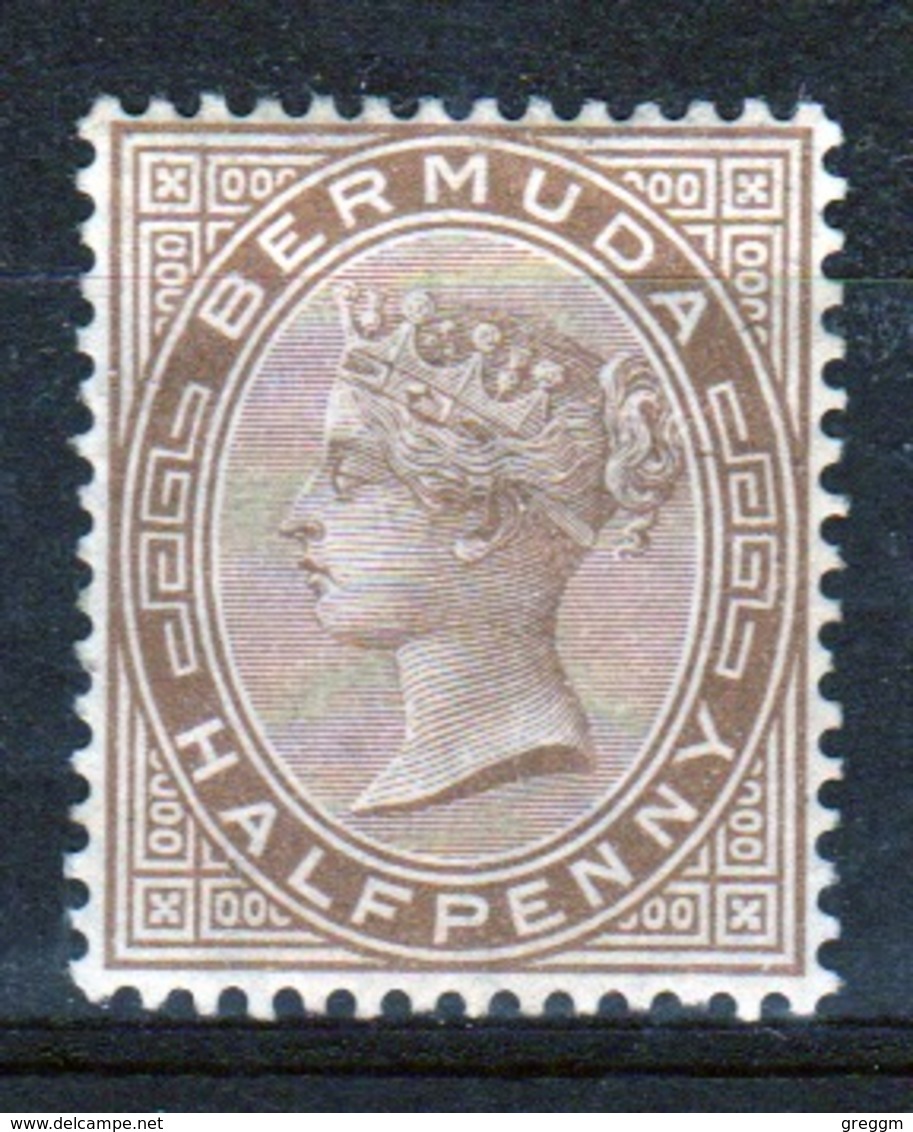 Bermuda Queen Victoria 1880 Half Penny Brown Stamp. - Bermuda