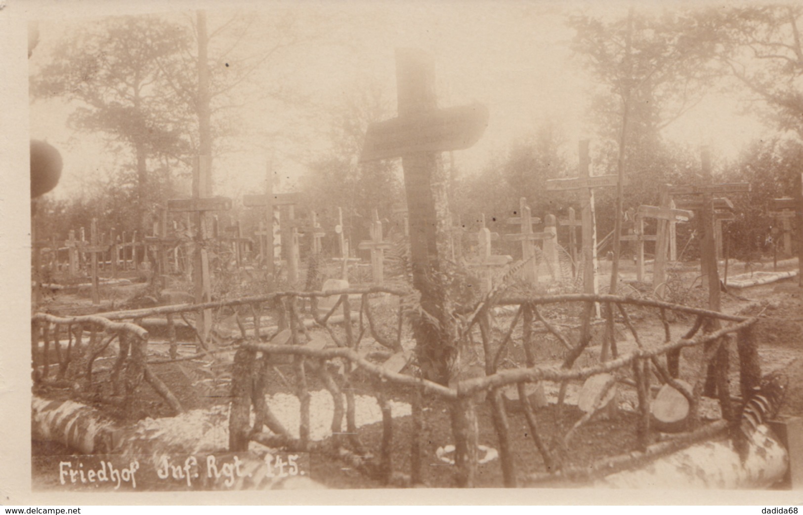 CARTE PHOTO ALLEMANDE - GUERRE 14-18 - ARGONNEN - ARGONNE - CIMETIÈRE - Guerre 1914-18