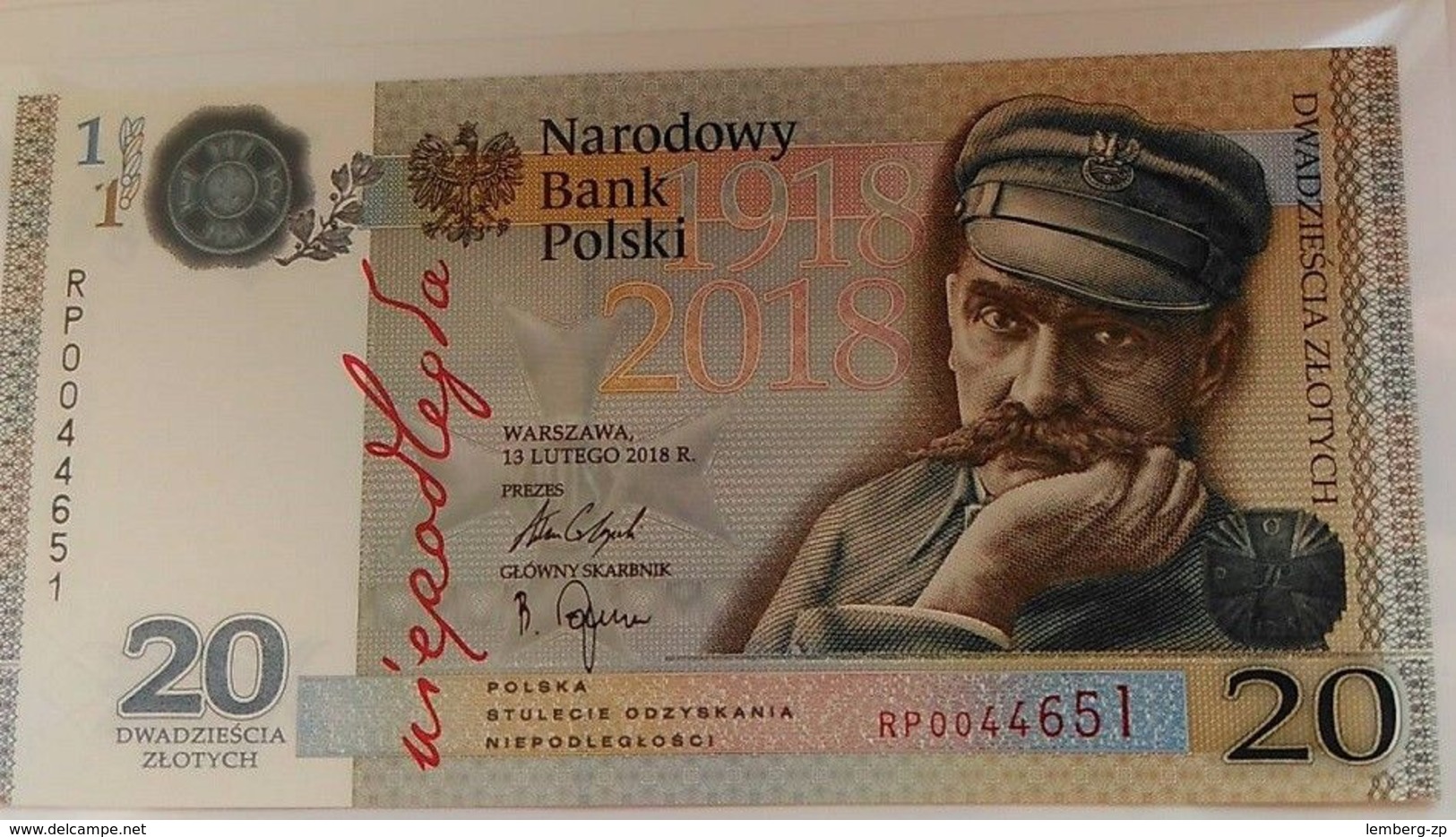 Poland - 20 Zlotych 2018 UNC 100th Anniversary Of Independence Lemberg-Zp - Pologne