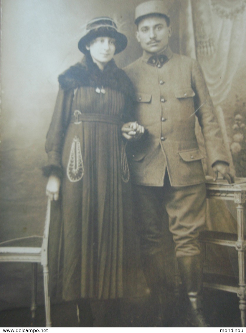 3 Cpa Militaires En Pause Et épouse - Guerra 1914-18