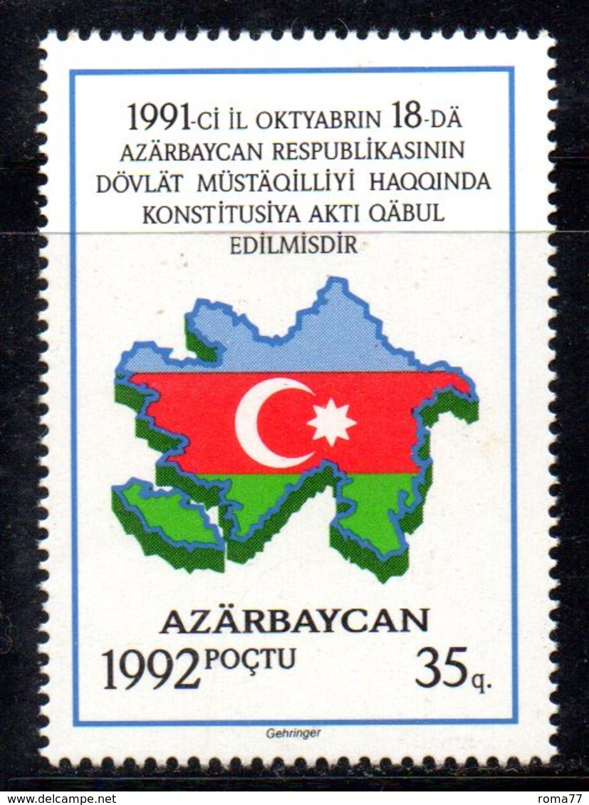 479 490 - AZERBAIGIAN  1992 : Unificato N. 71 Integro *** - Azerbaijan
