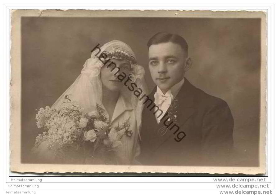 Hochzeit - Hochzeitsfoto-AK - Atelier Menzel Barmen-R. Bahnhofstrasse 7 - Hochzeiten