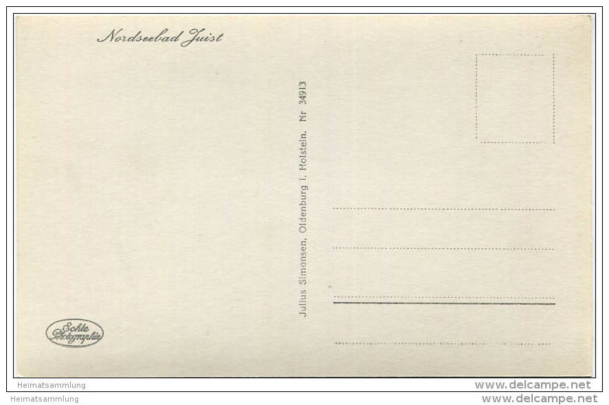 Juist - Dünen Am Meeresstrande - Foto-AK 20er Jahre - Verlag Julius Simonsen Oldenburg - Juist